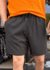 SHORT DE TACTEL BASIC ONE PRETO/LARANJA KWP