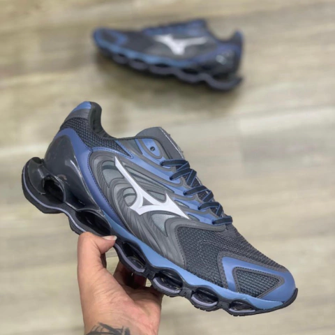 Tênis Mizuno Wave Prophecy 12s - Cinza e Lilás