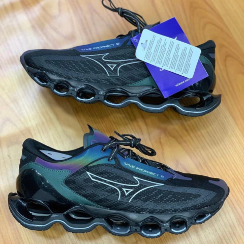 Tênis Mizuno Wave Prophecy 12 - Preto Camaleão