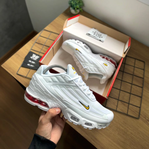 Tênis Nike Air Max TN Plus 3 - Branco/Amarelo