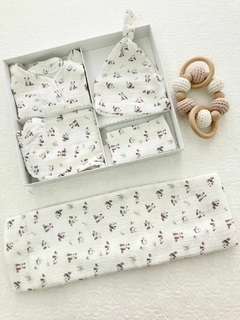 Ajuar 5 piezas cotton Panditas (Art.9907) en internet