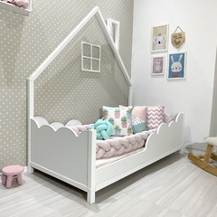 Cama Nuvens com Casinha Mini - Júnior - Lolo Camas