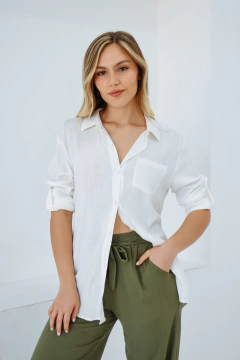 Camisa de Lino Cirilla - Moda_Relativa