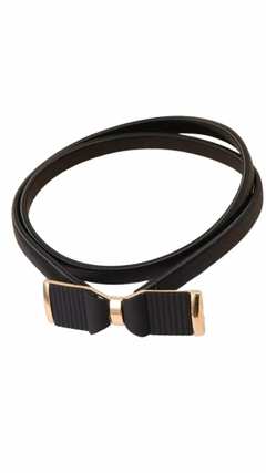 Cinto Caderin Elastizado Negro Dorado - Moda_Relativa