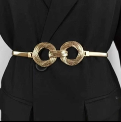 Cinto Caderin Elastizado Dorado - Moda_Relativa