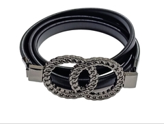 Cinto Caderin Elastizado Negro - Moda_Relativa