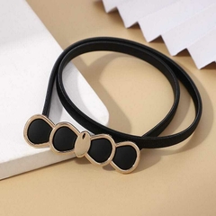 Cinto Caderin Elastizado Negro Dorado - tienda online