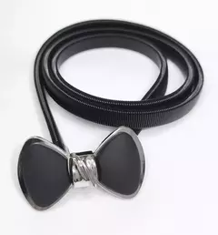 Cinto Caderin Elastizado Negro Plateado en internet