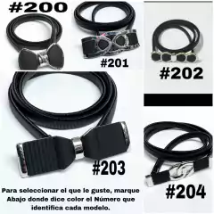 Cinto Caderin Elastizado Negro Plateado - comprar online