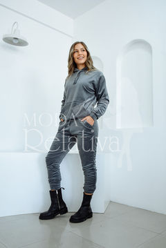 CONJUNTO PLUSH BUZO + JOGGER TABIT Azul francia TALLES DEL 1 AL 6 - comprar online