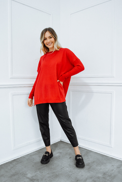 sweater oversize pullover hilo amplio mujer invierno