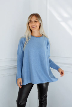 Maxi Sweater KAI de hilo oversize amplio y grande ideal para otoño-invierno