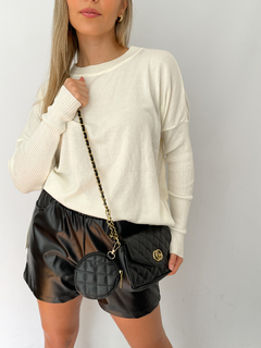 SHORT ECO CUERO ITALIA