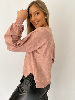 Sweater manga globo invierno