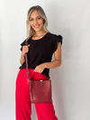 Cartera Mini Bag Importada LETONIA Rojo