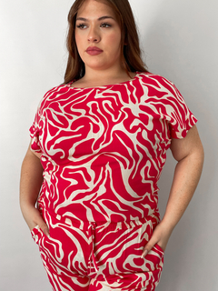 Remera de lino estampada AKIRA - comprar online