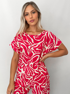 Remera de lino estampada AKIRA