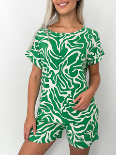 Remera de lino estampada AKIRA - tienda online