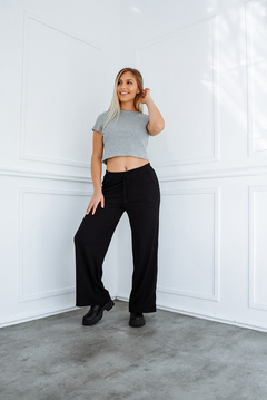 PANTALON LANILLA FREYA TALLES ESPECIALES DEL 7 AL 9 Negro en internet