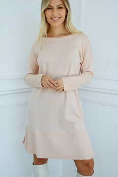 Vestido INDI Rosa sólido - tienda online