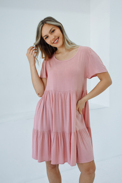Vestido de lino AMAPOLA - tienda online