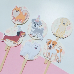 PACK POR 6 MINI TOPPERS