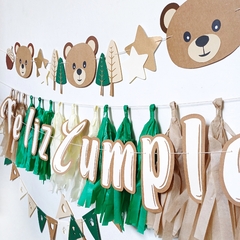 KIT DOBLE GUIRNALDA + 15 BORLAS + MINI BANDERINES - comprar online