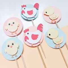 PACK POR 6 MINI TOPPERS