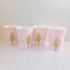 PACK X 4 VASOS POLIPAPEL "BOSQUE" - ROSAS - comprar online