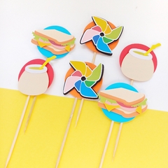 PACK POR 6 MINI TOPPERS - comprar online