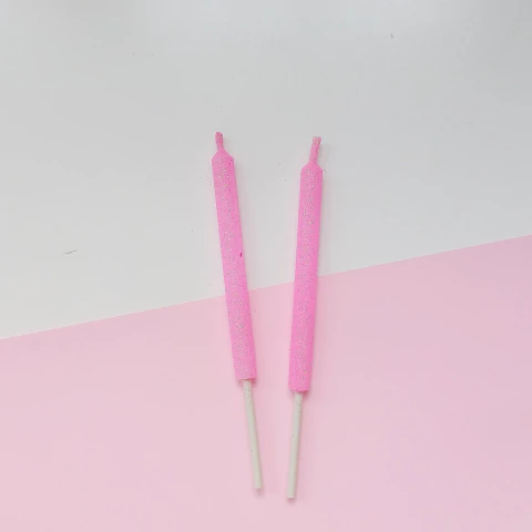 VELAS GIBRÉ ROSA (2 UN) - comprar online