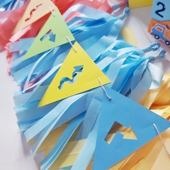 KIT FELIZ CUMPLE + 15 BORLAS + MINI BANDERINES - comprar online