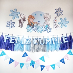 KIT CARTEL + GUIRNALDAS + 15 BORLAS - comprar online