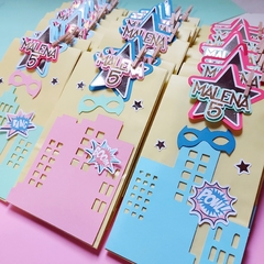 PACK X 6 BOLSITAS DECORADAS
