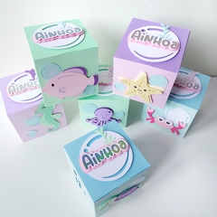 PACK POR 4 CAJAS PARA SOUVENIR - CUBO en internet