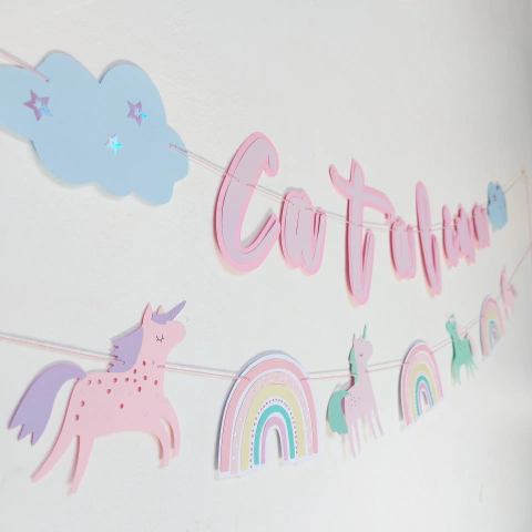 KIT DOBLE GUIRNALDA UNICORNIO