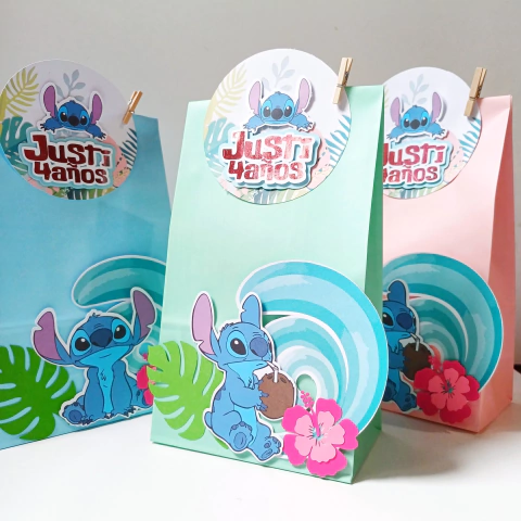 PACK X 4 BOLSITAS DECORADAS