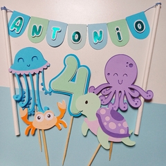 SET CAKE TOPPERS 5 PINCHOS - comprar online