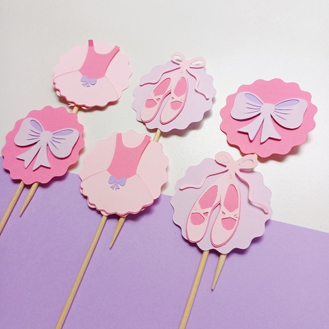 PACK POR 6 MINI TOPPERS BAILARINAS