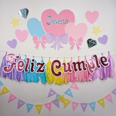 KIT CARTEL + GUIRNALDAS + 15 BORLAS (FOIL) - tienda online