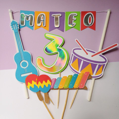 SET CAKE TOPPERS 5 PINCHOS