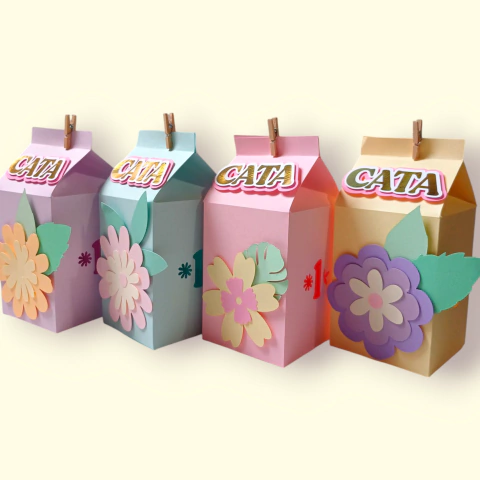 PACK POR 4 CAJAS PARA SOUVENIR - MILK - comprar online