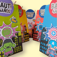 PACK X 6 BOLSITAS DECORADAS