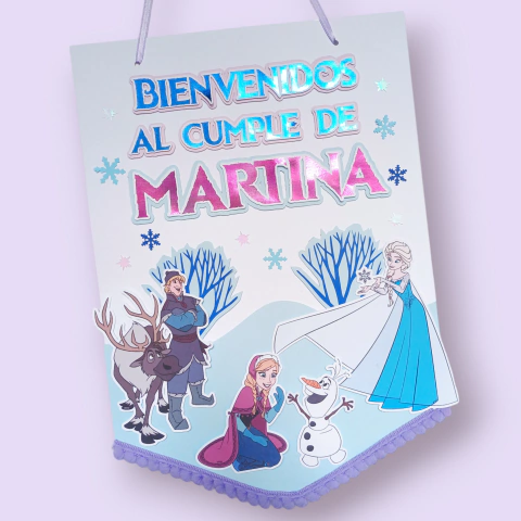 CARTEL DE BIENVENIDA FROZEN