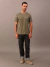 CAMISETA CALVIN KLEIN GOLA COM LISTRA - Cor: OLIVA na internet