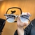Óculos Londres Transparente Rosé com Casco Degradê - DOBRÁVEL - Amazonisunglasses