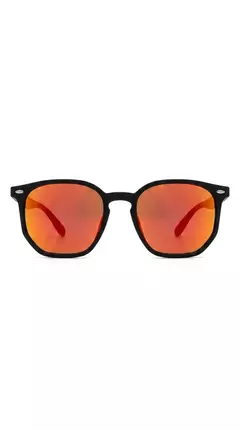 Óculos Beach Preto Fosco com Laranja Camaleão Espelhado - comprar online
