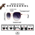 Óculos Hexagonal Rosé Degradê - Amazonisunglasses