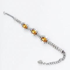 Pulsera Strass centros Cobre