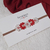 Faixinha Flores | Branco e Vermelho - comprar online